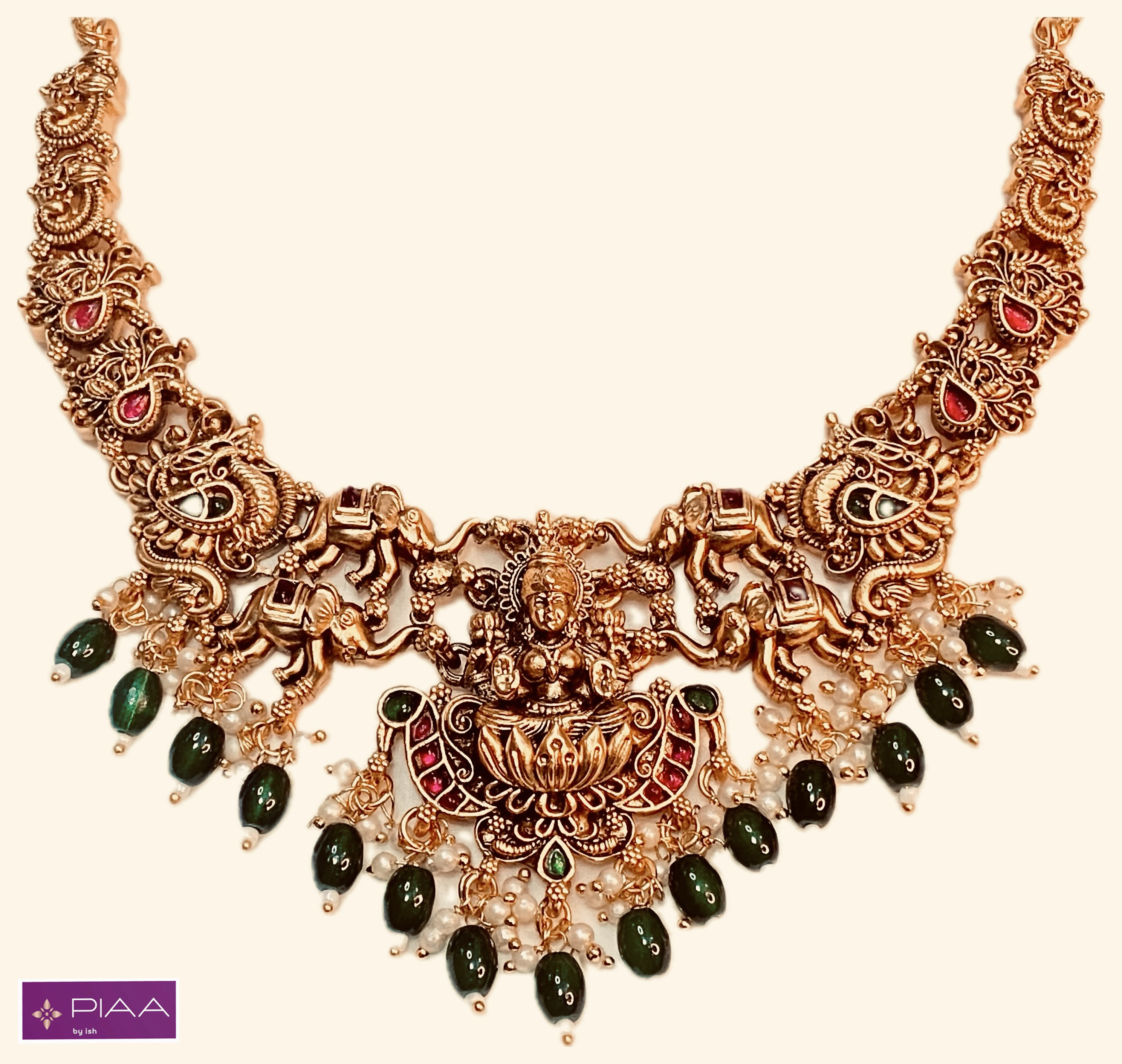 Temple Necklace / Vaddanam-style necklace