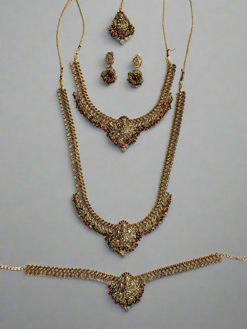 Antique Gold Bridal Temple Jewelry Set