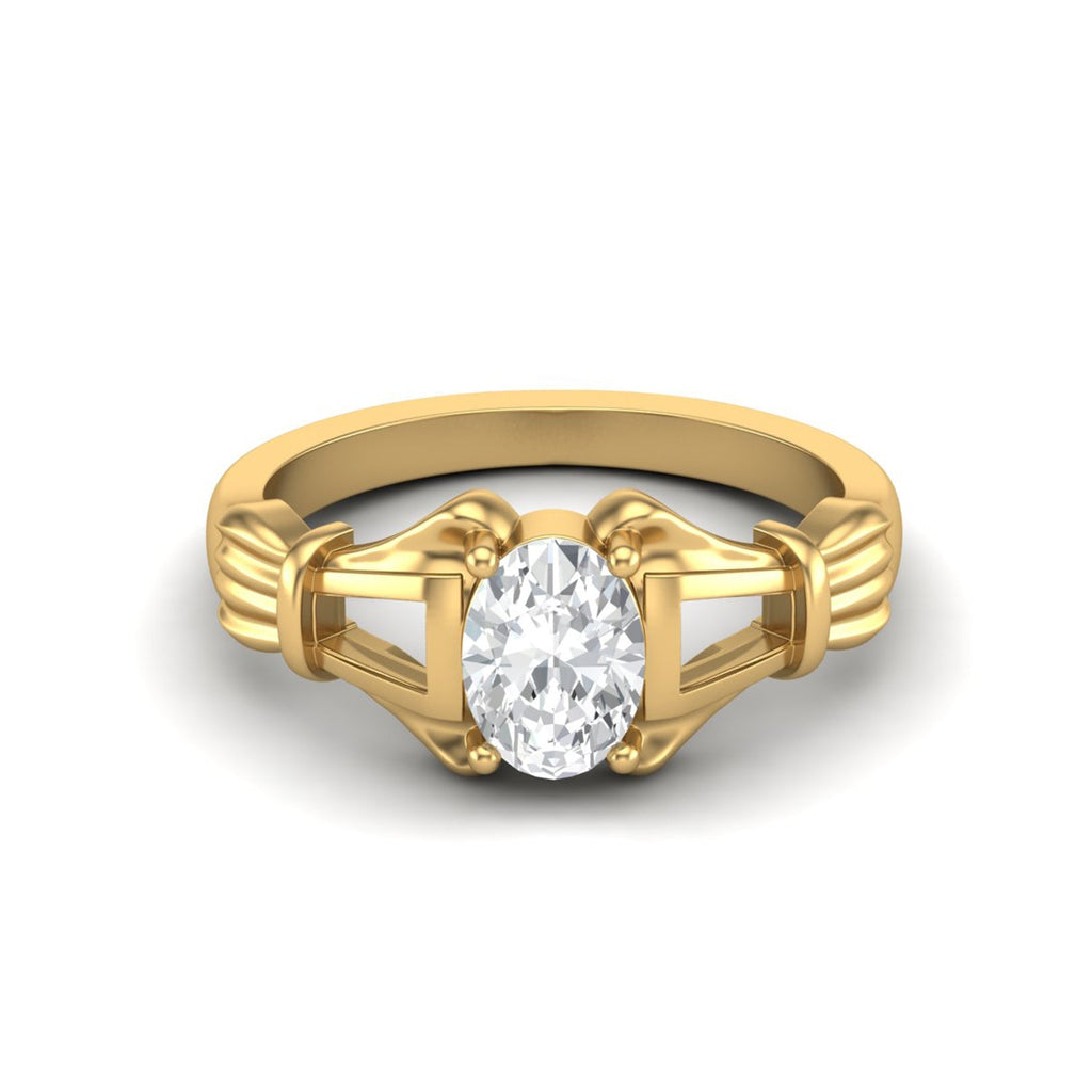 Moissanite Art Deco-Inspired Geometric Ring – Sterling Silver-2