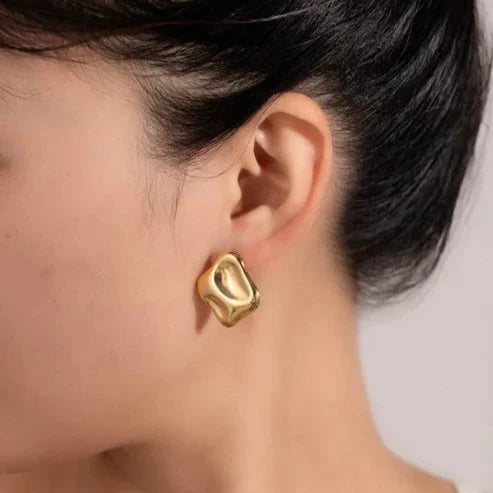Chunky Stud Earrings - Bold & Stylish Statement Jewelry-2