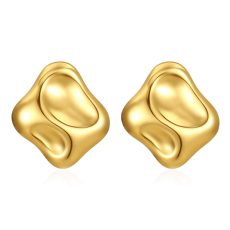 Chunky Stud Earrings - Bold & Stylish Statement Jewelry-0