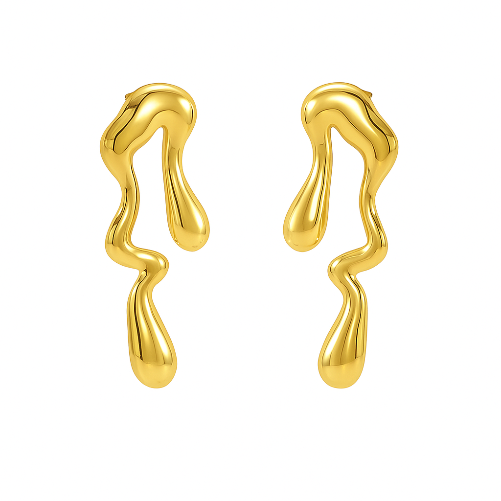 Bold Waterdrop Statement Earring-0